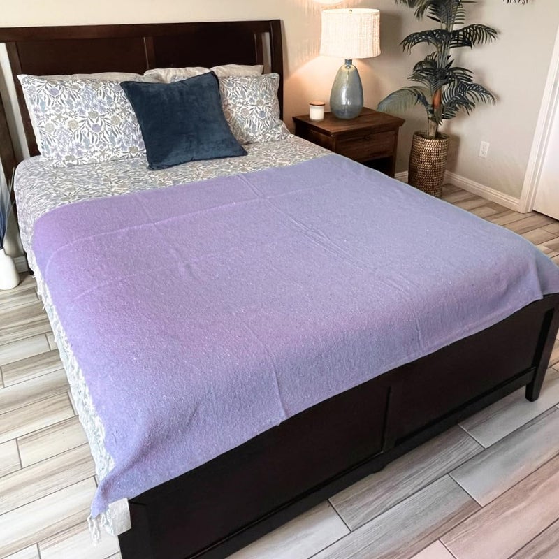 Open Road Goods Solid Color Mexican Yoga Blanket – Large Handwoven Throw for Yoga, Beach, Camping or Home – Soft and Durable Cotton Blend - Image 4